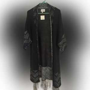 Hinge long cardigan sweater